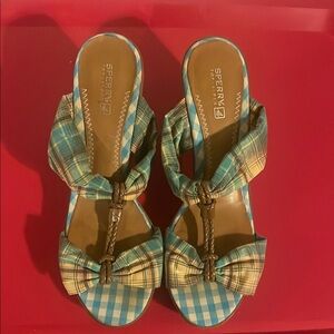 Sperry Plaid Bow Sandals